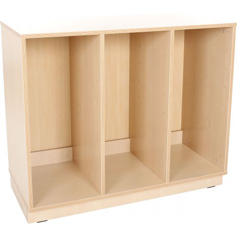 Dulap M cu plinta Flexi cu 3 compartimente pentru containere din plastic - imagine 6
